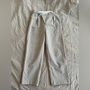 High waisted pants ankle cropped